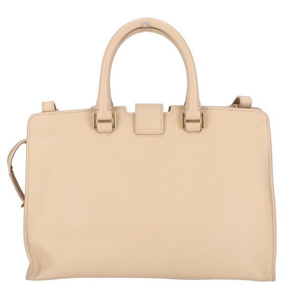 SAINT LAURENT Navy Blue Cabas Leather Handbag - Picture 2 of 10